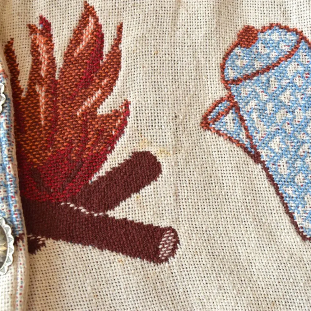 Silverado Camping Fire Outdoors Coat Tapestry Jacket - Size M/L - Picture 9 of 9